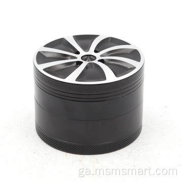 Tacaíocht Árthach Smokegrinder 63mm cóimhiotal alúmanaim 4-chiseal